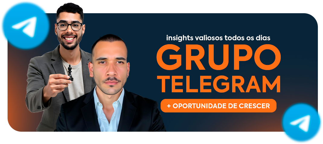 Grupo Telegram - Insights valiosos todos os dias com oportunidade de crescer